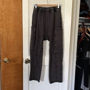 Free People Movement Hot Shot Harem Pants washed black small